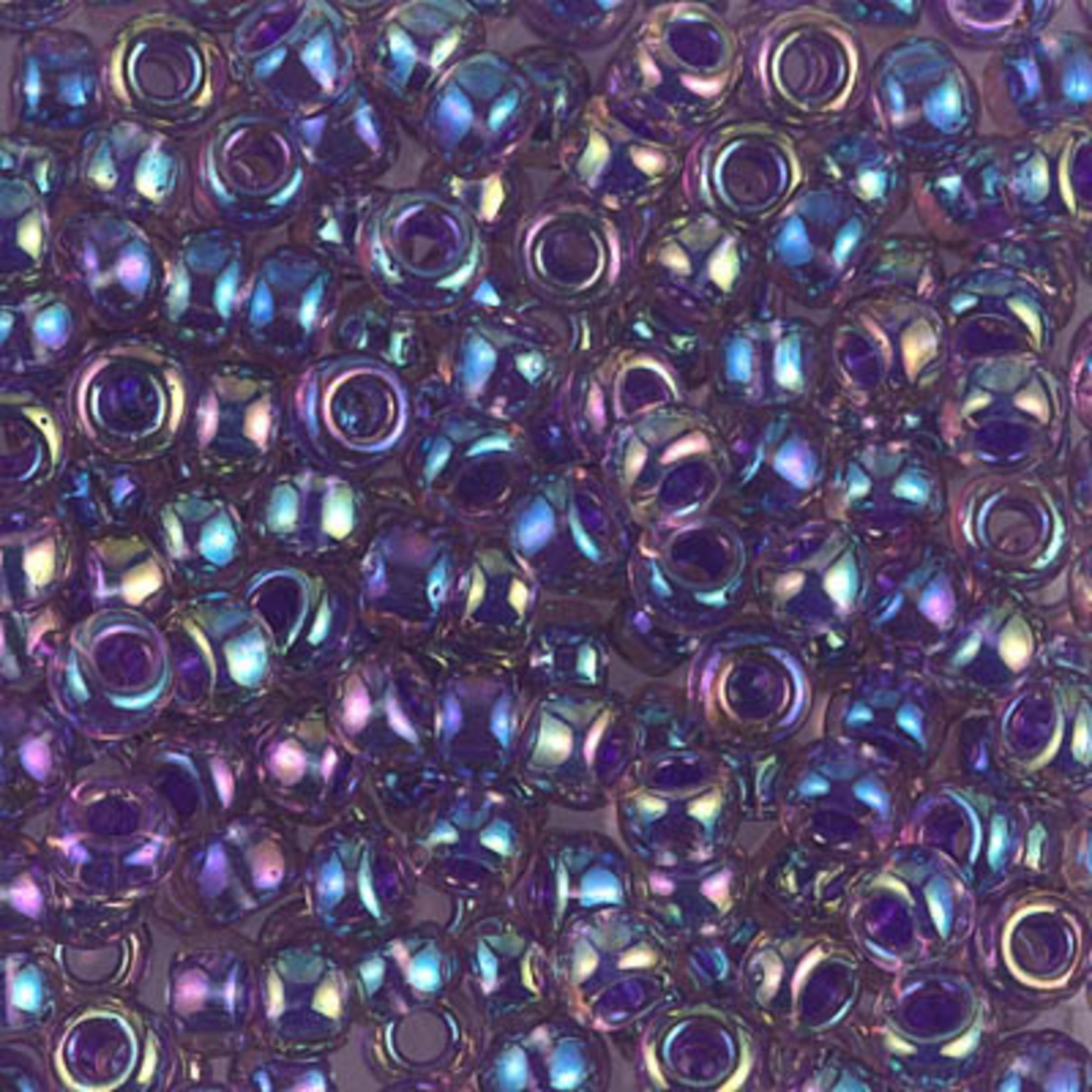 Miyuki Seed Beads 6/0 Purple Lined Amethyst AB
