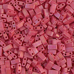 Miyuki Half Tila Beads Matte Opaque Red - 7.8gm