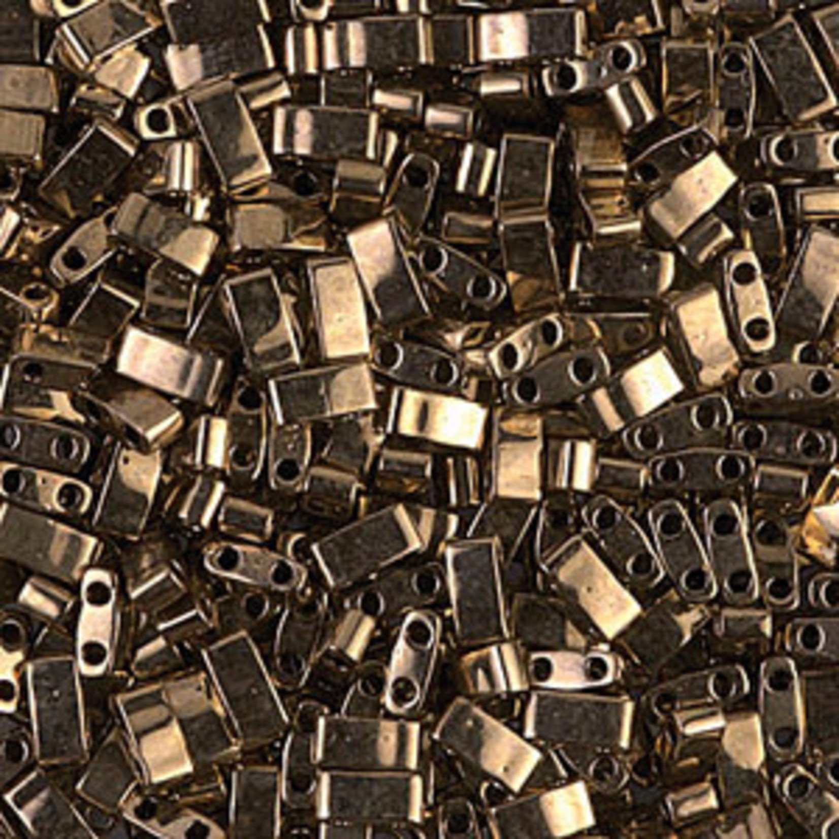 Miyuki Half Tila Beads Dark Bronze - 7.8gm Tube