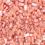 Miyuki Half Tila Beads Semi-Matte Opaque Salmon