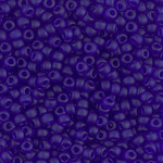 Miyuki Miyuki 8/0 Matte Transparent Cobalt Seed Beads - 22gm tube