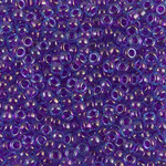 Miyuki Miyuki 8/0 Fuchsia-lined Aqua AB Seed Beads