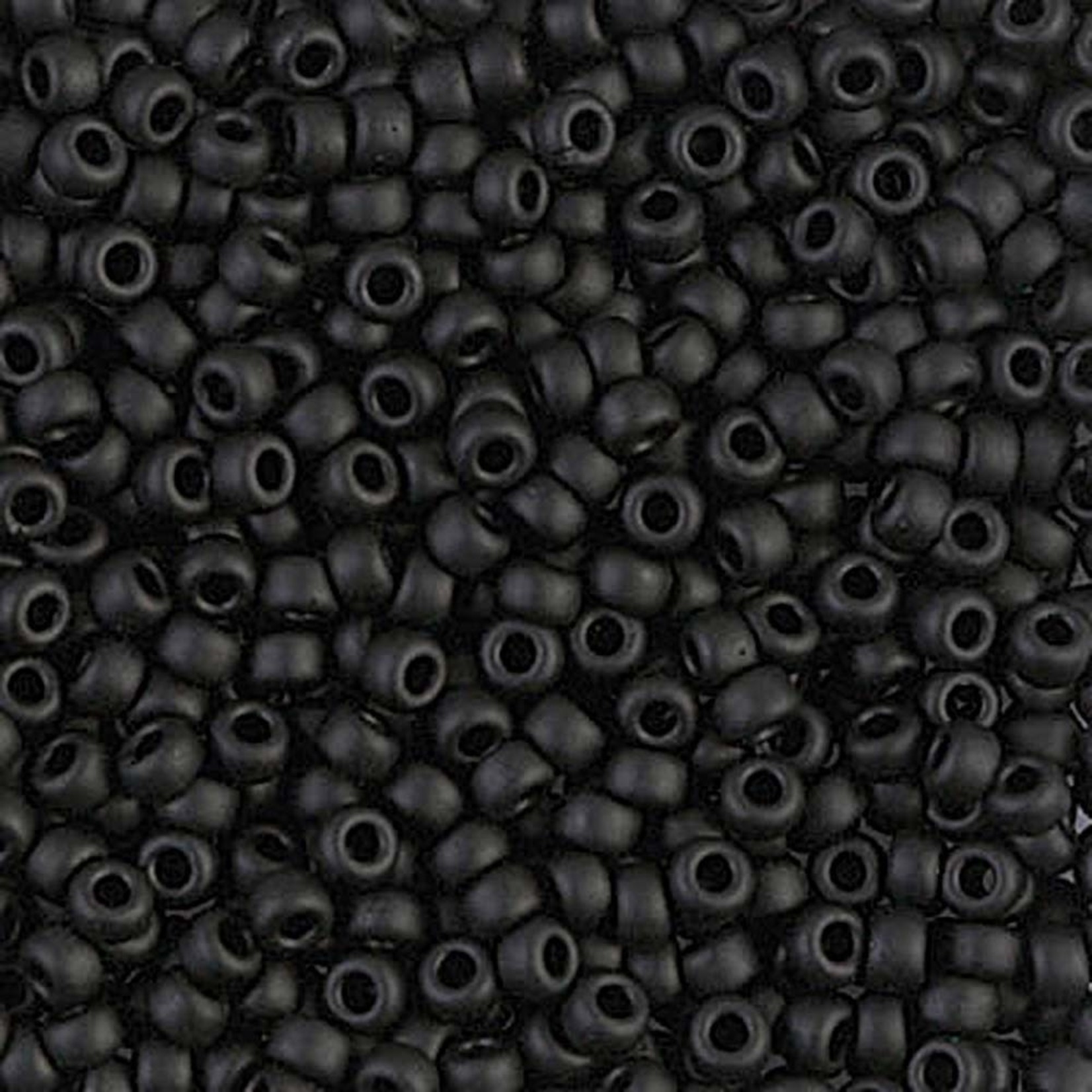 Miyuki Miyuki 8/0 Matte Black Seed Beads - 22gm tube