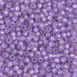 Miyuki Miyuki 8/0 Silver-lined Dyed Lilac Seed Beads - 22gm tube