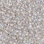 Miyuki Miyuki 8/0 Silver-lined Crystal AB Seed Beads - 22gm tube
