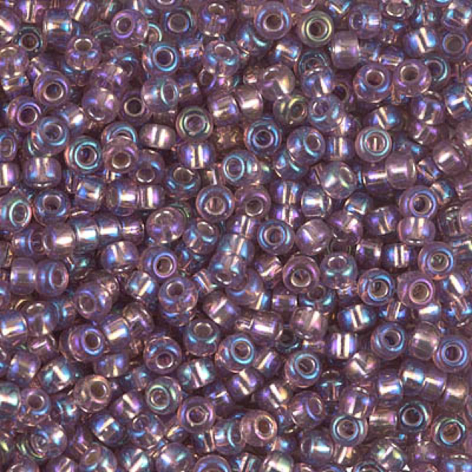 Miyuki Miyuki 8/0 Silver-lined Smoky Amethyst AB Seed Beads - 22gm tube