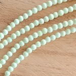 Lemon Chrysoprase  4mm Round Bead Strand