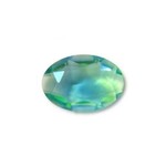 Czech Glass Stone 25x18mm Mint Capri Blue