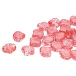 Matubo Ginko Beads 7.5mm Red/Pink Confetti Splash