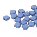 Ginko Beads 7.5mm Metalic Suede Blue