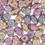 Miniduo 2x4mm Crystal Violet Rainbow Seed Beads
