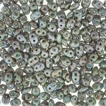 Miniduo 2x4mm Chalk Blue Glaze Seed Beads