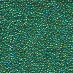 Miyuki Miyuki 11/0 Emerald-lined Aqua AB Seed Beads