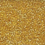 Miyuki Miyuki 11 /0 Silver-lined Dark Gold Seed Beads - 24gm tube