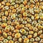 Miniduo 2x4mm Nebula Lemon Seed Beads