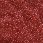 Miyuki Delica 11/0 Silver-Lined Dyed Red Seed Beads