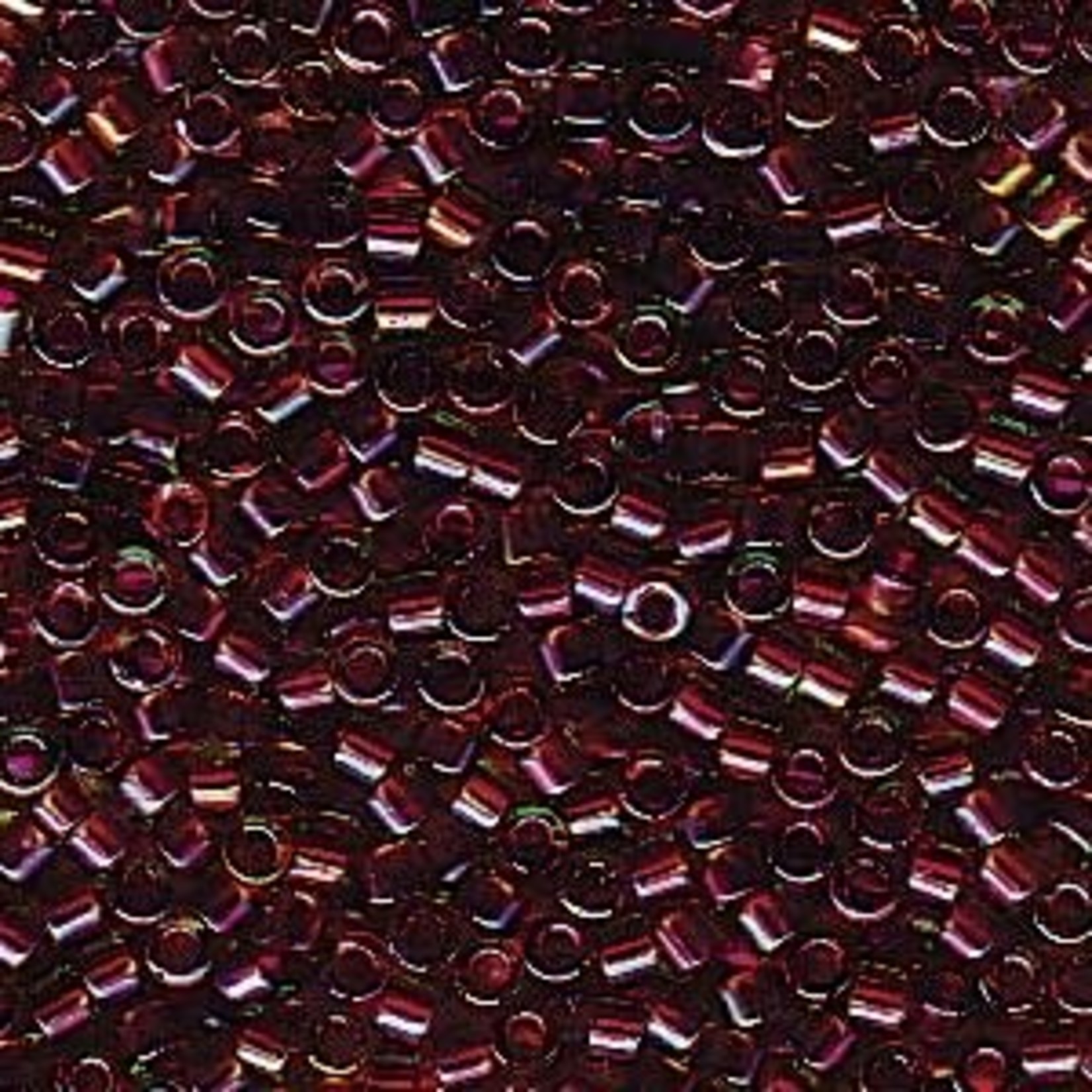 Miyuki Delica 11/0 Cranberry-lined Chartreuse Seed Beads