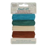 Knot-it! Waxed Brazilian Poly Cord - Beach & Sea 15 Yards/Color