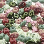 Matubo Superduo Beads Antique Roses Mix Beads - 22.5gm Tube