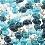 Matubo Superduo Beads Caribbean Seas Mix Beads - 22.5gm Tube
