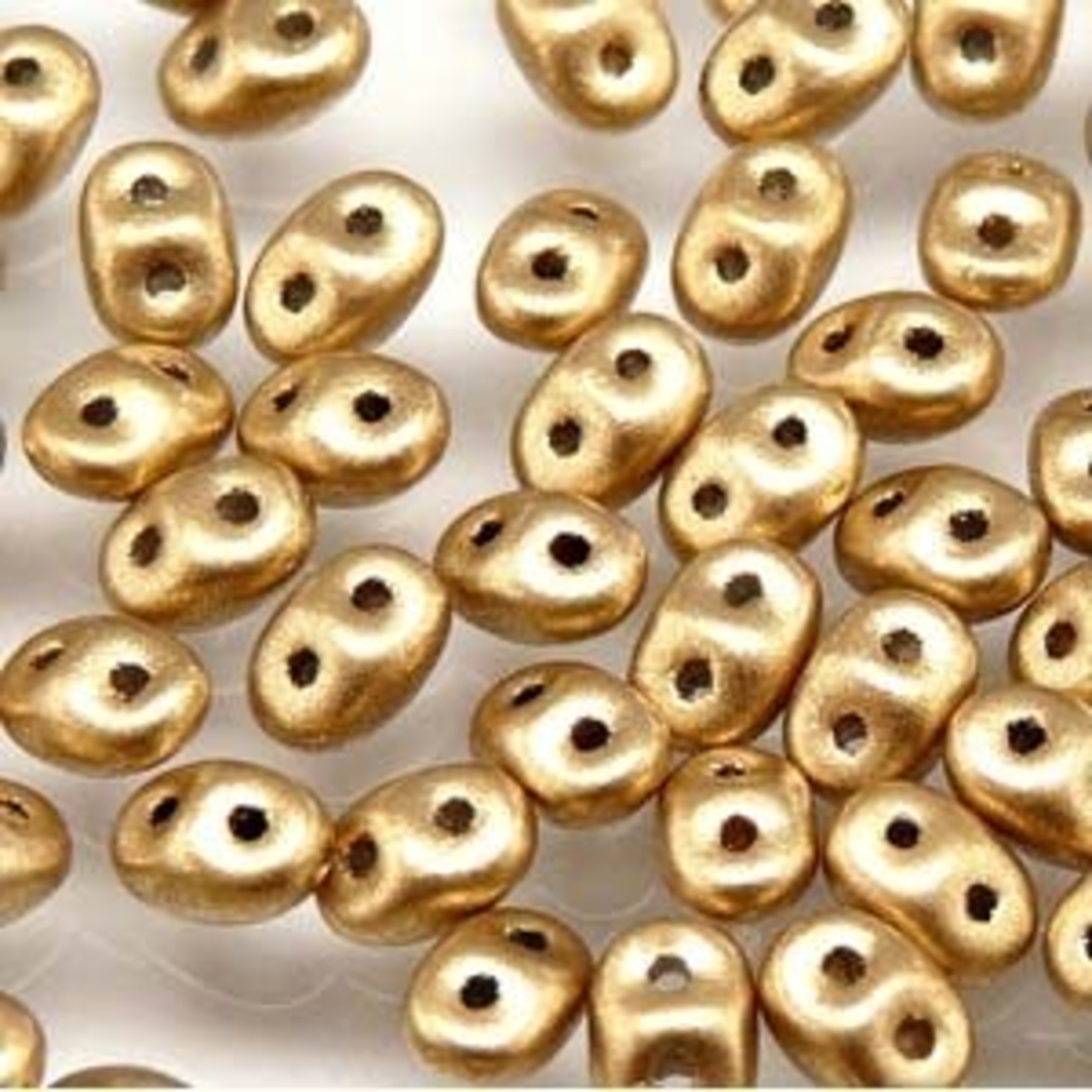 Matubo Superduo Beads Bronze Pale Gold Beads - 22.5gm Tube