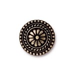 TierraCast Bali Button Large - Oxidized Brass Plated