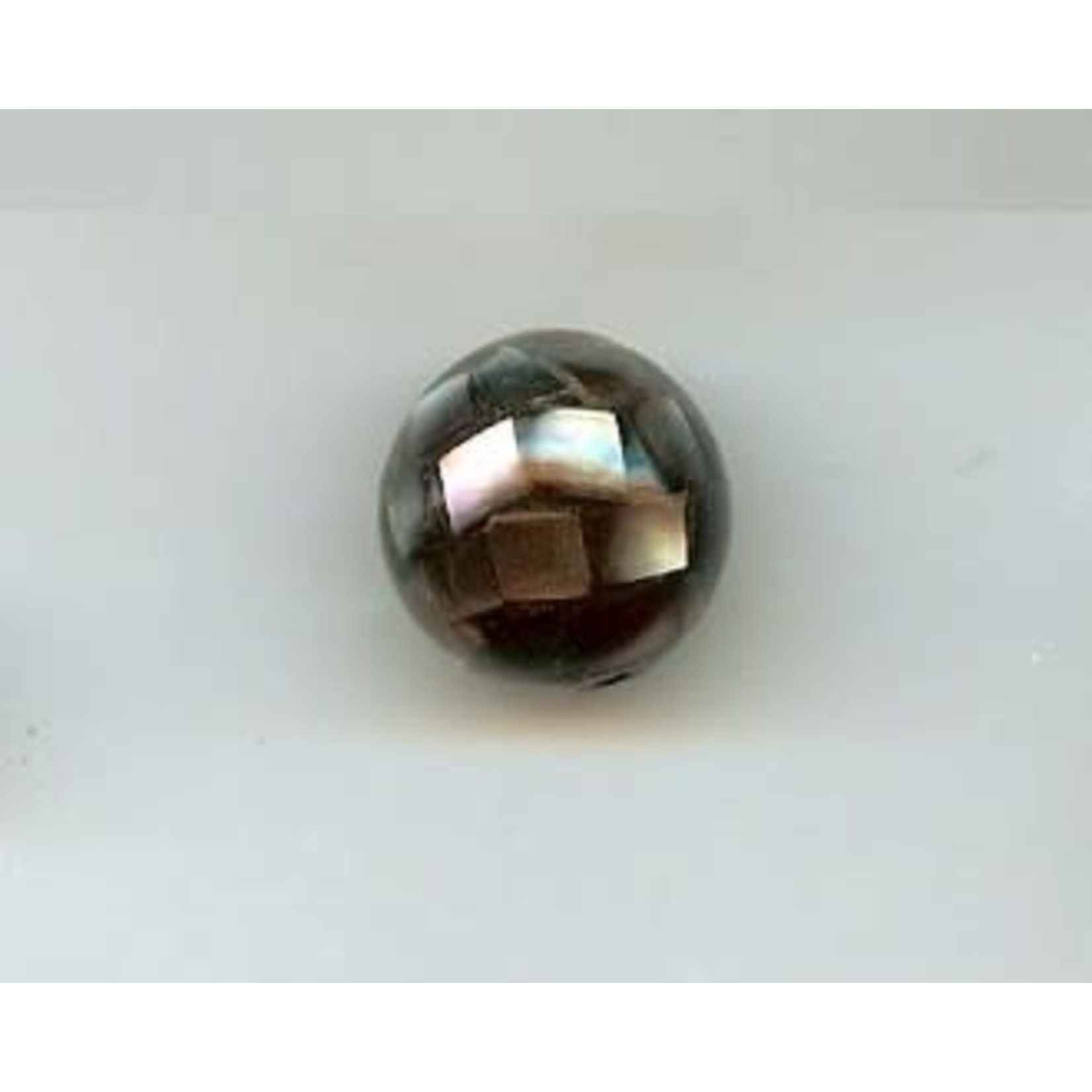 Mother of Pearl Mosaic - Black - 14mm