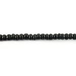 Horn Large Hole 4-5mm Black Bead