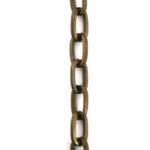 Vintaj Vintaj Brass  4.3x7.2mm Flat Oval Chain CH60
