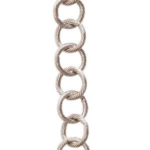 Nunn Design Large Loop Cable Chain Antique Silver - Bead Inspirations