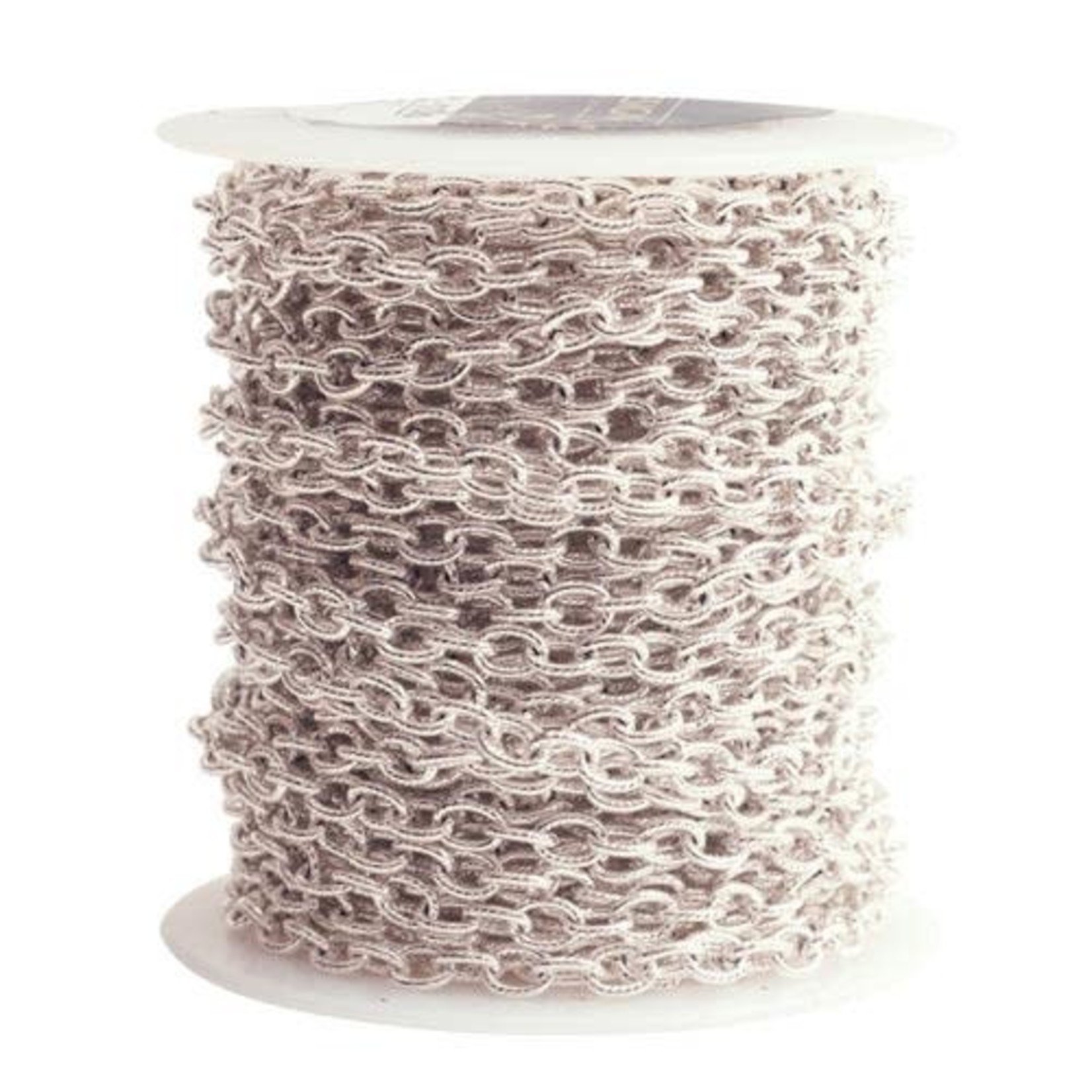 Nunn Design Small Textured Cable Chain - Bright Silver Plated