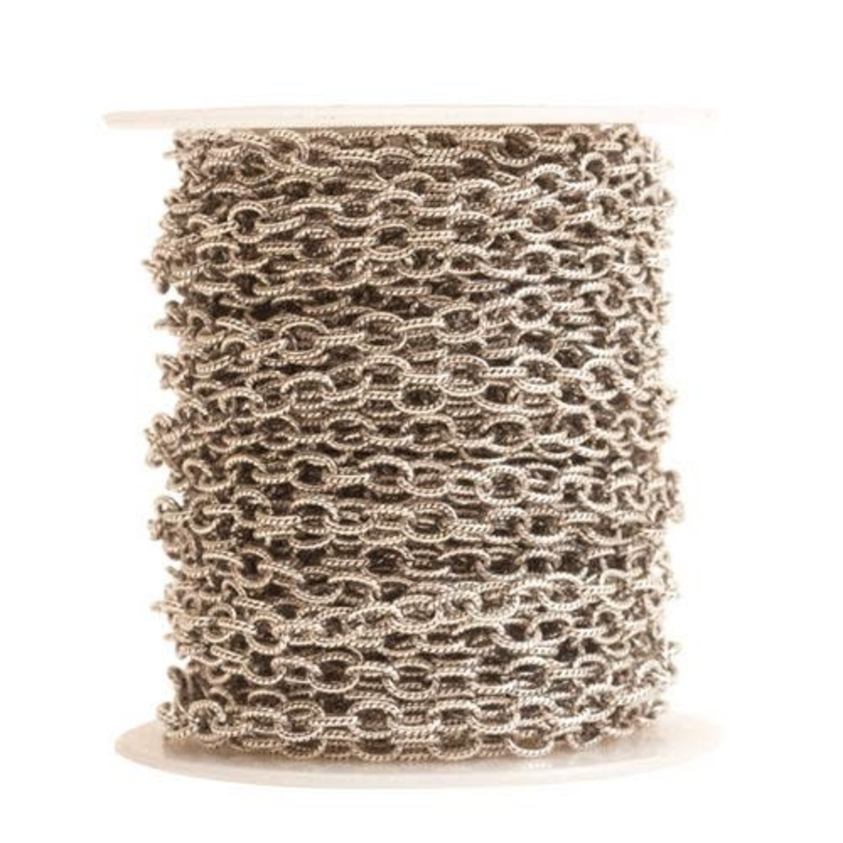 Nunn Design Small Textured Cable Chain - Antique Silver Plated