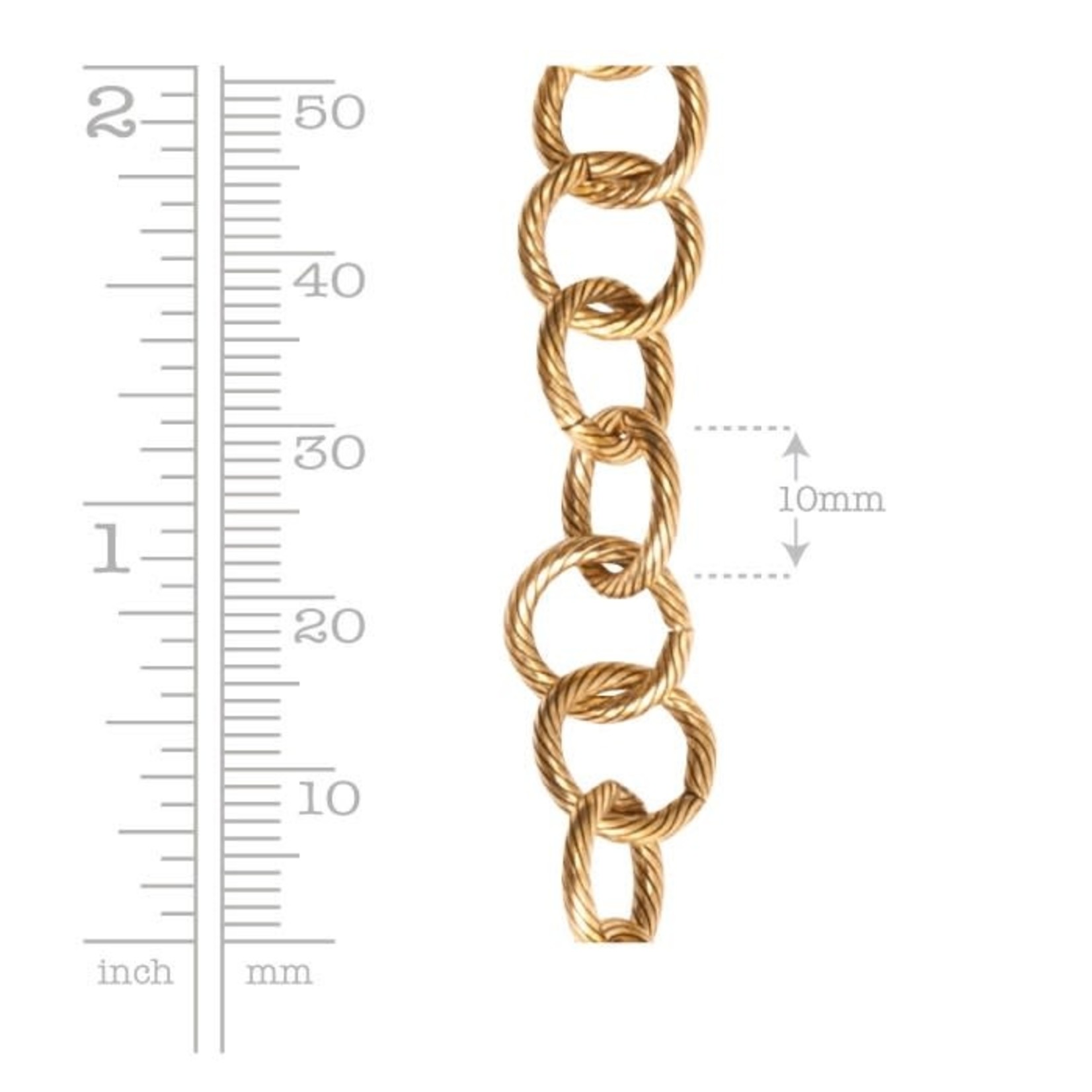 Nunn Design Large loop cable chain - Gold plated