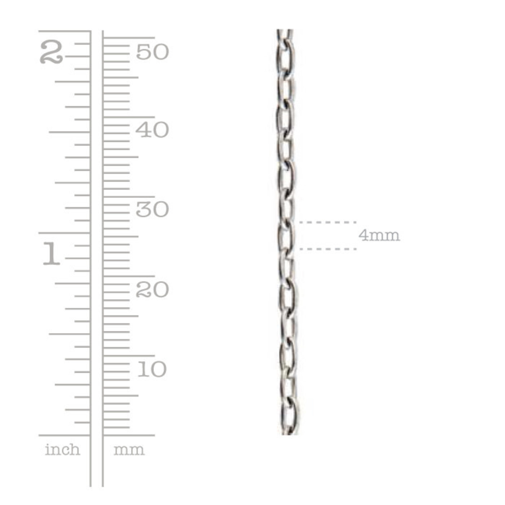 Nunn Design Fine Cable Chain - Antique Silver Plated