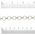 Linked 9mm Circle Chain - Gold Plated