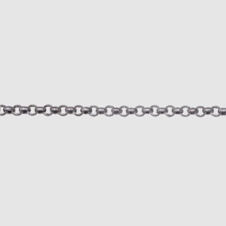 Silver plated discount rolo chain