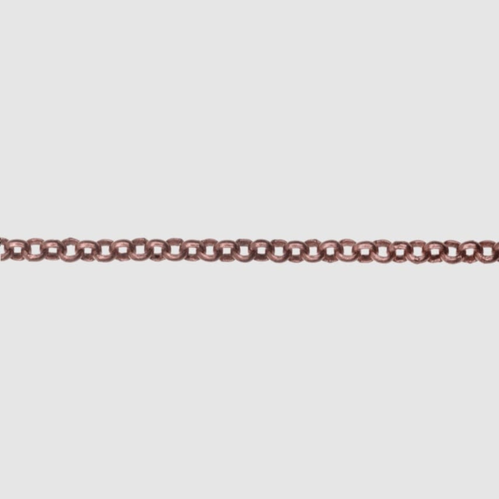 Rolo Chain 2mm - Antique Copper Plated - 1"