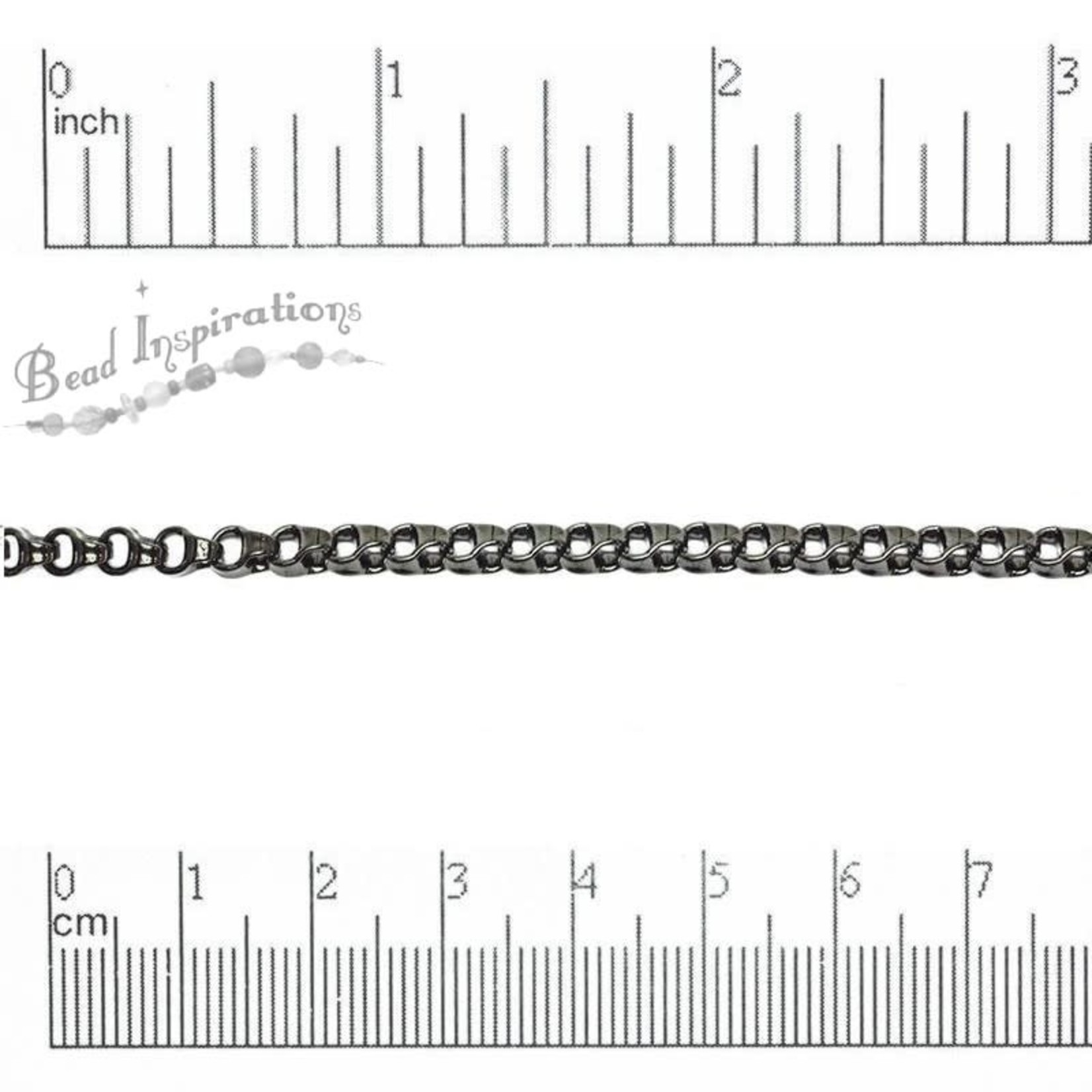 Bicycle Box Rolo Chain 5mm Gun Metal Plated