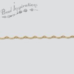 Gold Filled Curved Bar Link Chain 7.6mm - 1"