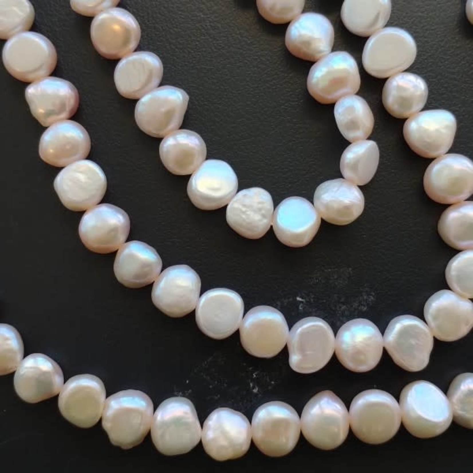 Freshwater Pearl strand -  Large Champagne