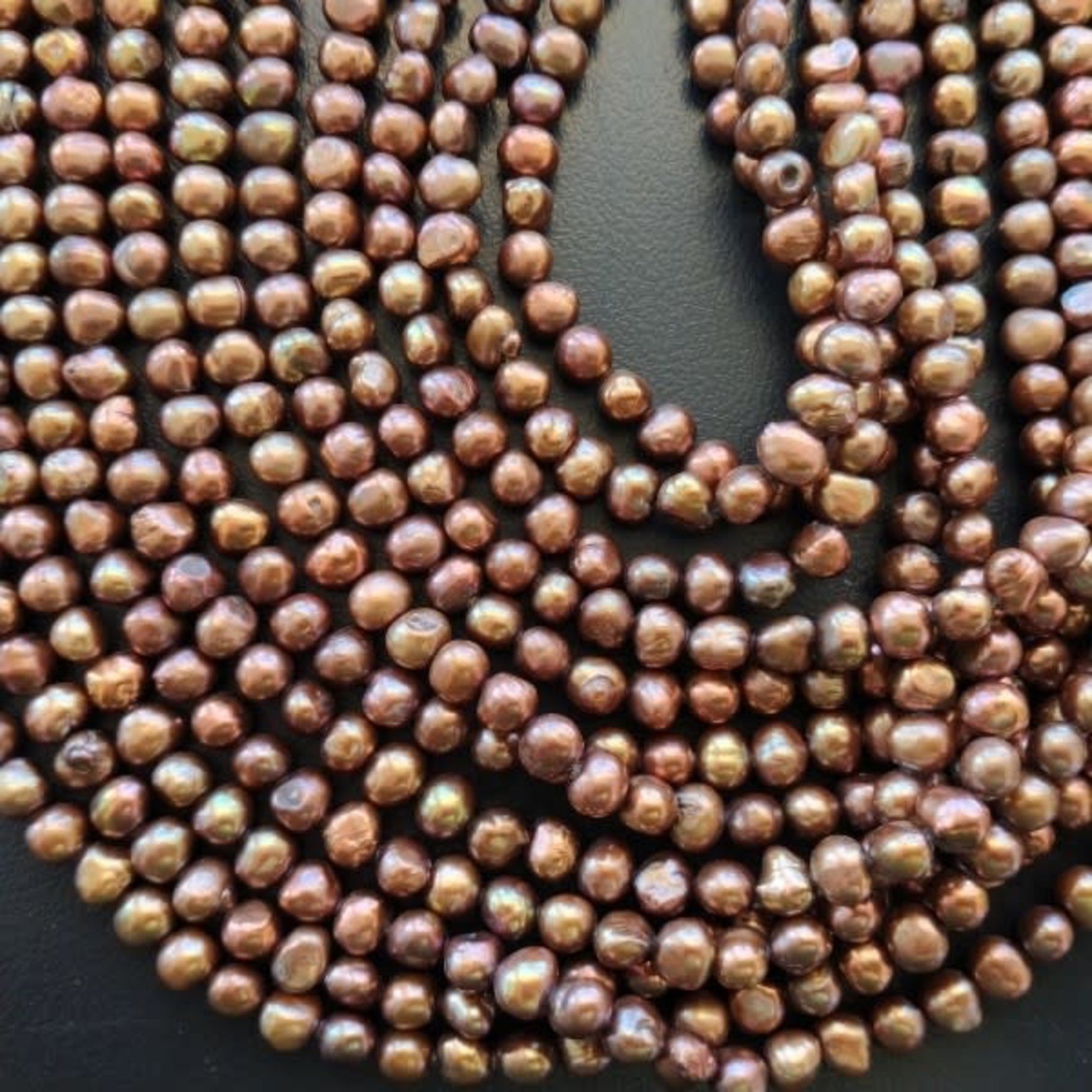 Freshwater Pearl strand -  Brown
