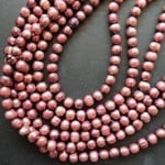 Freshwater Pearl strand -  4-5mm Dark Pink