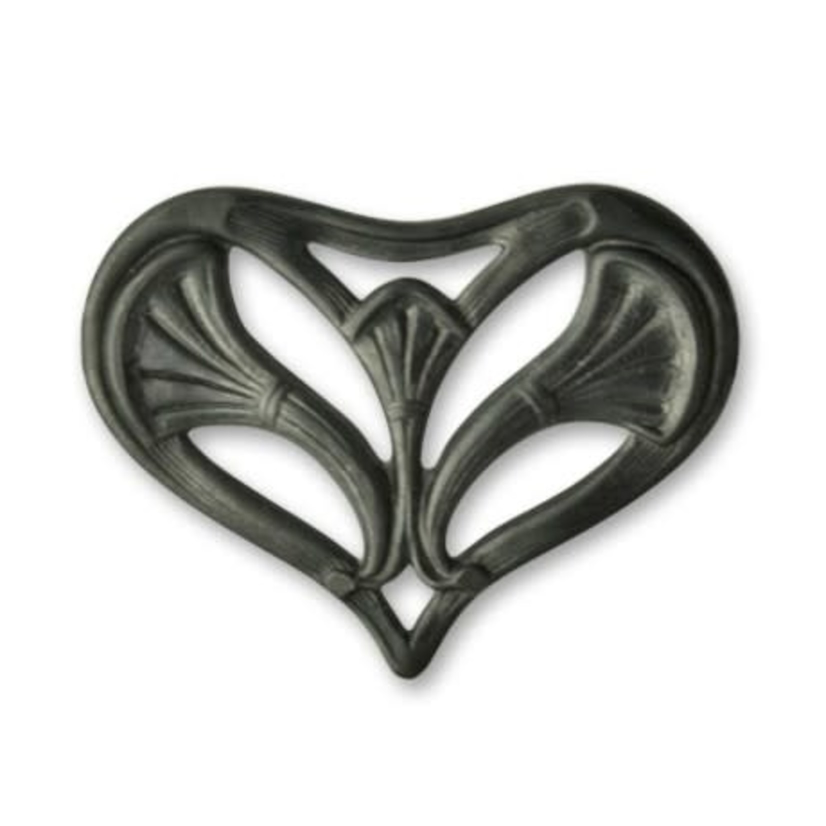 Vintaj Vintaj Arte Metal Nouveau Leaf Heart Decorivet