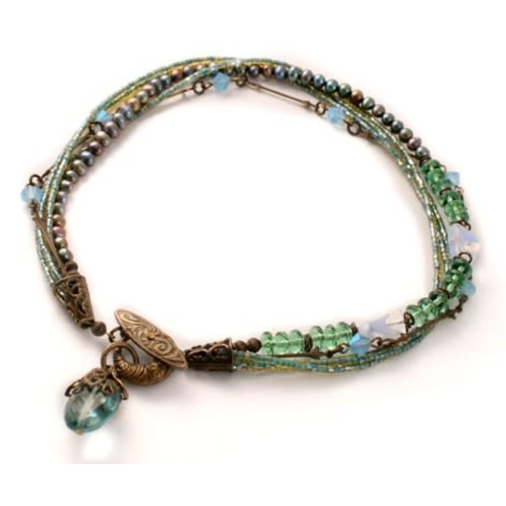 Vintaj Vintaj Brass Filigree Cone End Cap