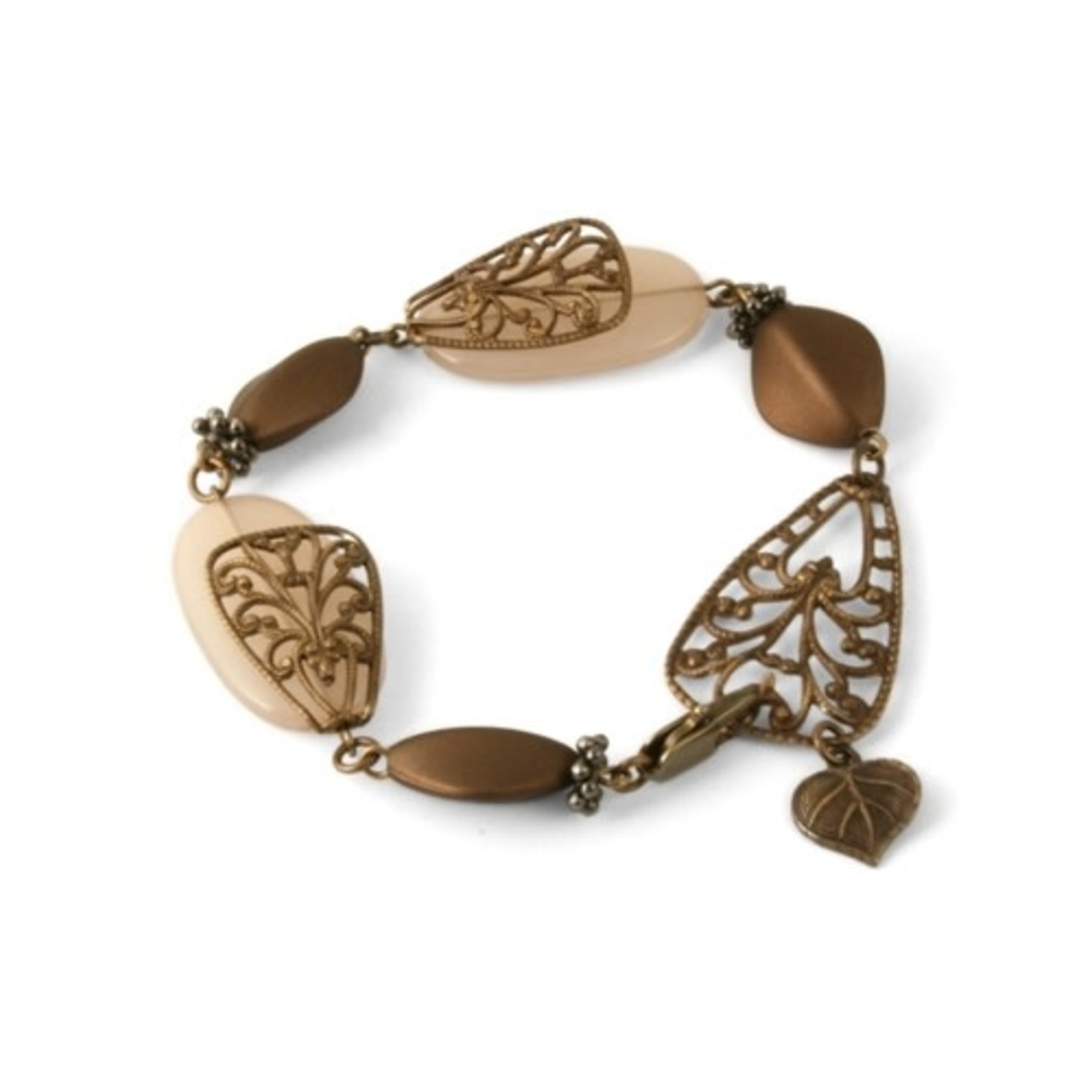 Vintaj Vintaj Teensie Nouveau Leaf Charm