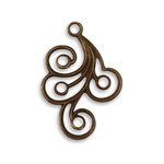 Vintaj Vintaj Brass Flourish Swirl, Left