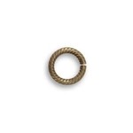 Vintaj Vintaj Brass Jump Ring  7mm Rib Cable - Single