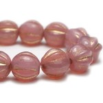 Czech Glass Melon 6mm Rose Bead Strand