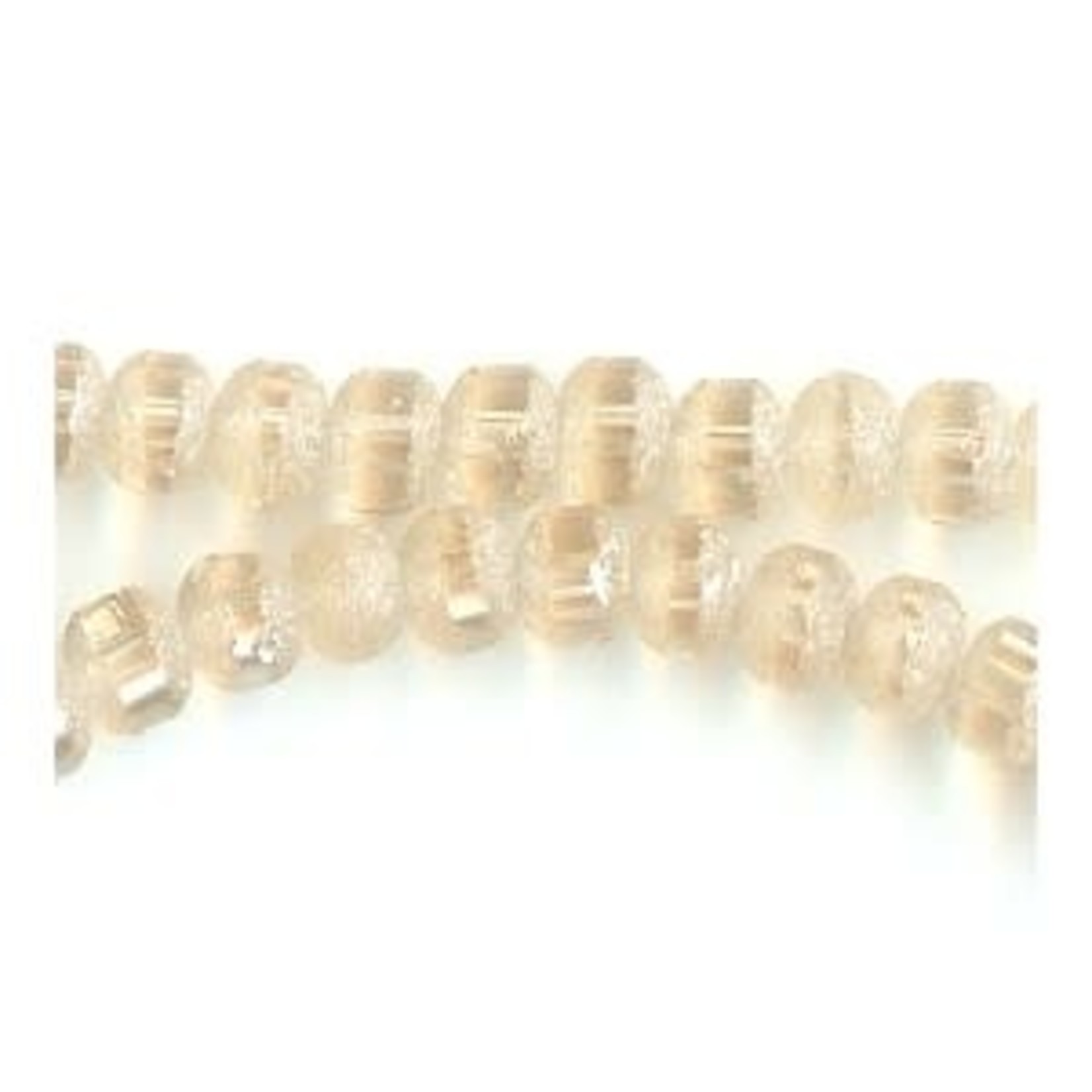 Orbit Crystal Bead Strand - Cream