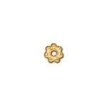 Tierracast Gold Plated 4mm Beaded Daisy Spacer Bead - Single